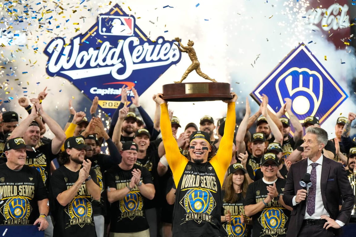 Associated Press image for Milwaukee’s William Contreras wins World Series MVP with .381 average, 10 ABS overturns - AP News