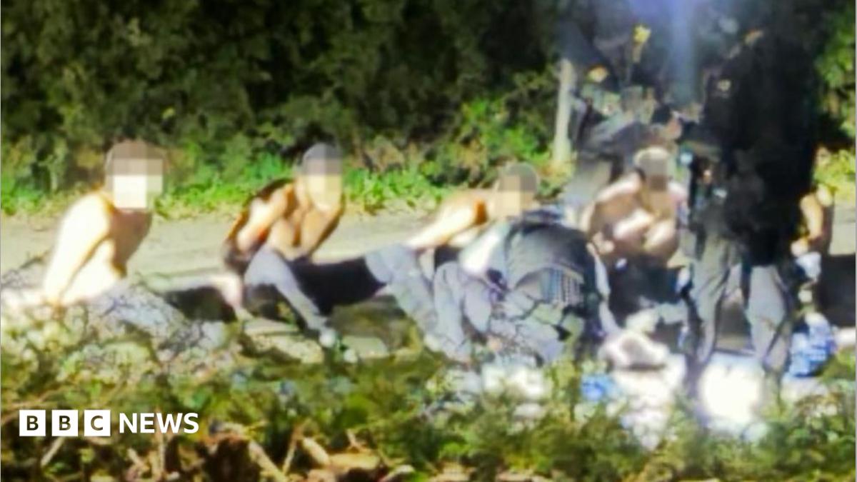 BBC News image for Five men arrested near RAF Fairford on suspicion of terror offences were UK nationals from London - bbc.com
