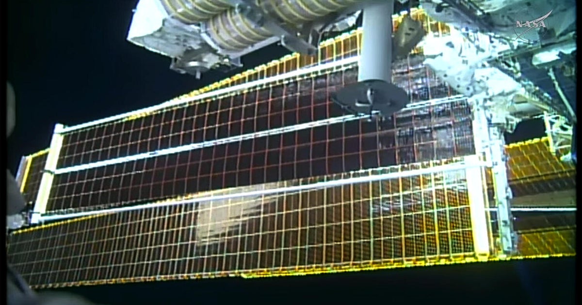 CBS News image for Spacewalkers begin final phase of multi-year space station power system upgrade - CBS News
