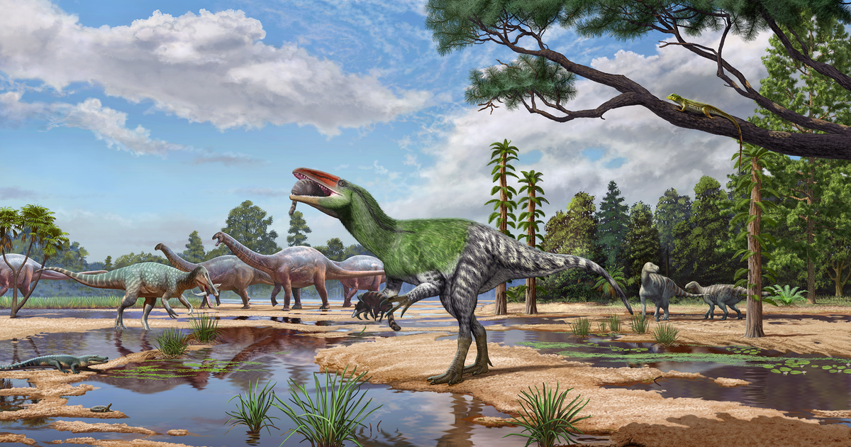 CBS News image for New dinosaur species, a T. rex cousin that "would have chased us," identified from fossil found 100 years ago - CBS News
