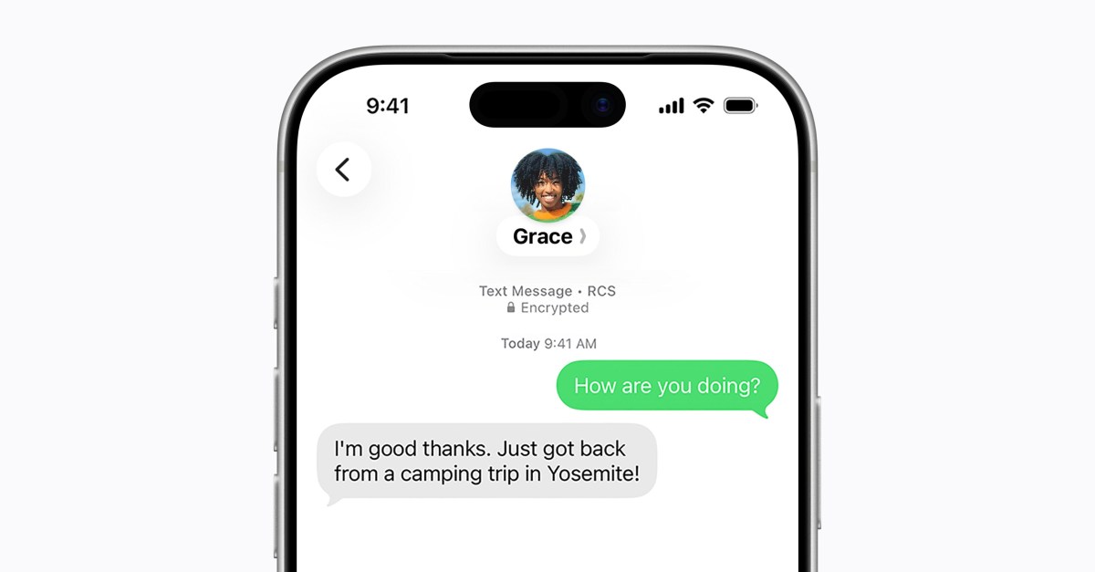 The Verge image for Apple brings encrypted RCS chats to iPhone - The Verge