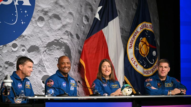 CNN image for The Artemis II astronauts are set to take questions about their moon journey - CNN