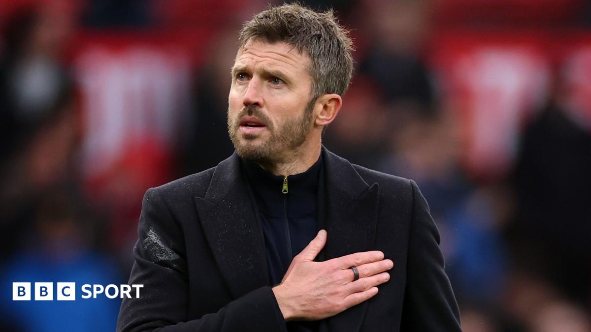 BBC News image for Michael Carrick: Why Man Utd are sticking with under-pressure manager - for now - BBC