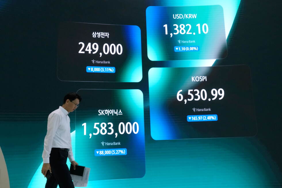 Associated Press image for World shares mostly gain and oil prices slip as the US raises pressure on Iran - AP News
