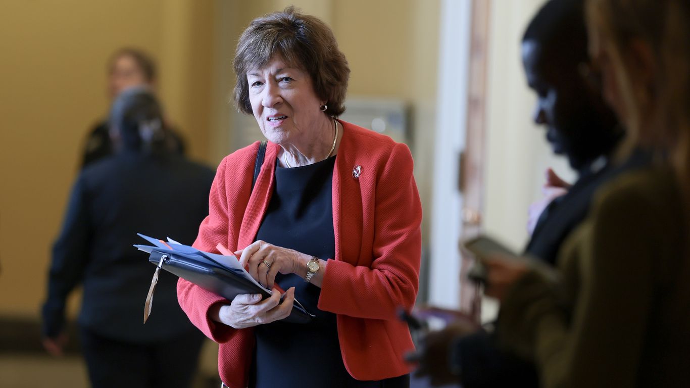 Axios image for Susan Collins opposes Todd Blanche for attorney general - axios.com
