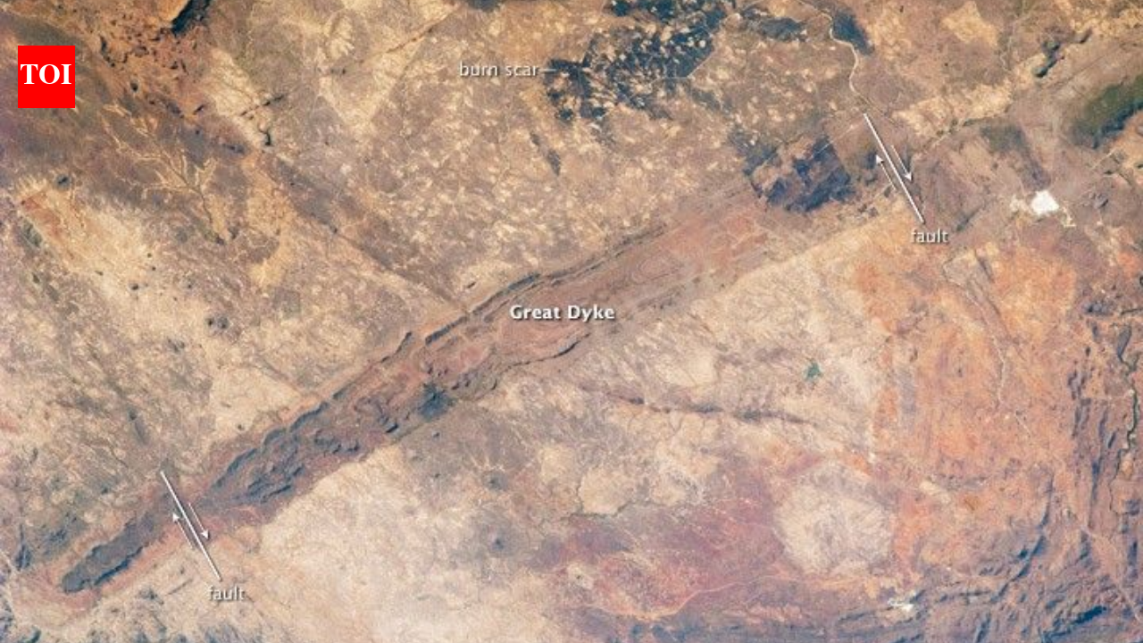 The Times of India image for NASA scientists reveal a 2.5-billion-year-old hidden structure within the Great Dyke of Zimbabwe - The Times of India