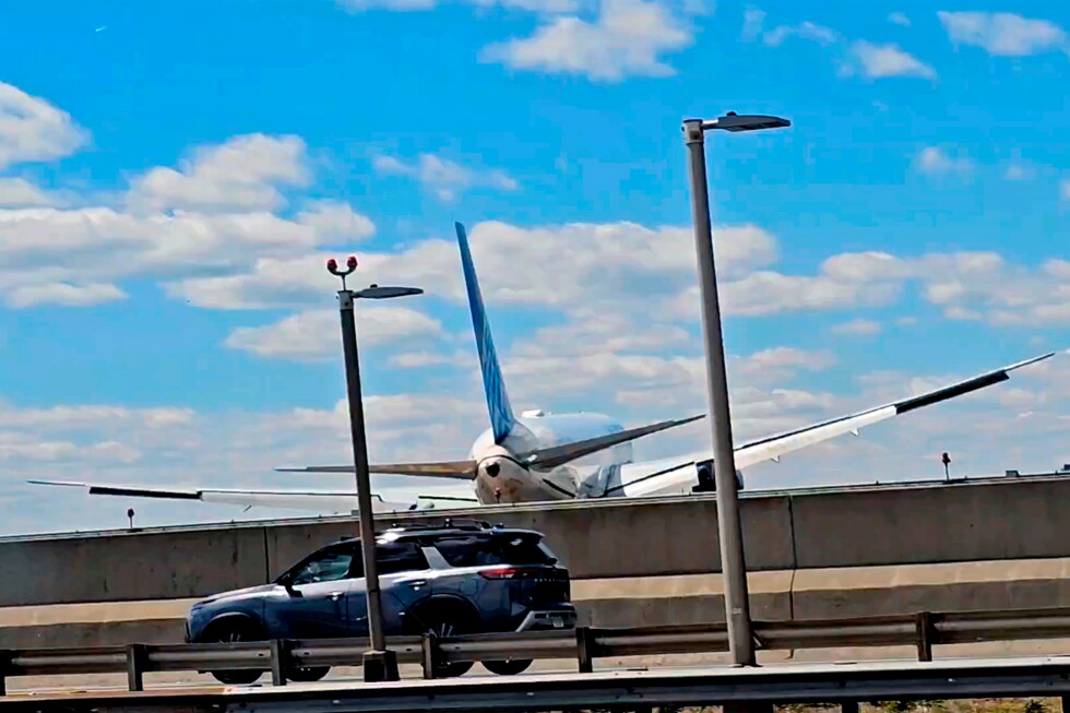 Associated Press image for Copilot of United jet that struck a light pole realized flight was low, but not in time: report - AP News