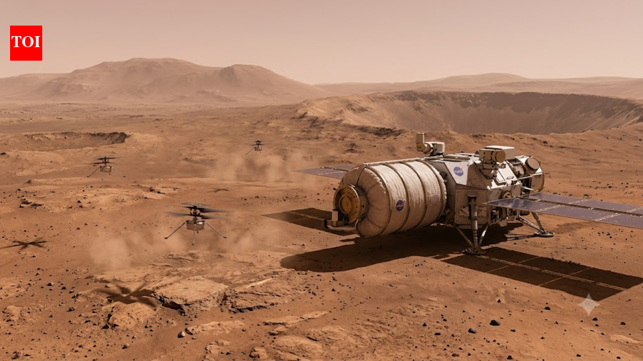 The Times of India image for Nasa’s 2028 Mars mission will send a spacecraft with a nuclear reactor toward Mars and release three smal - The Times of India