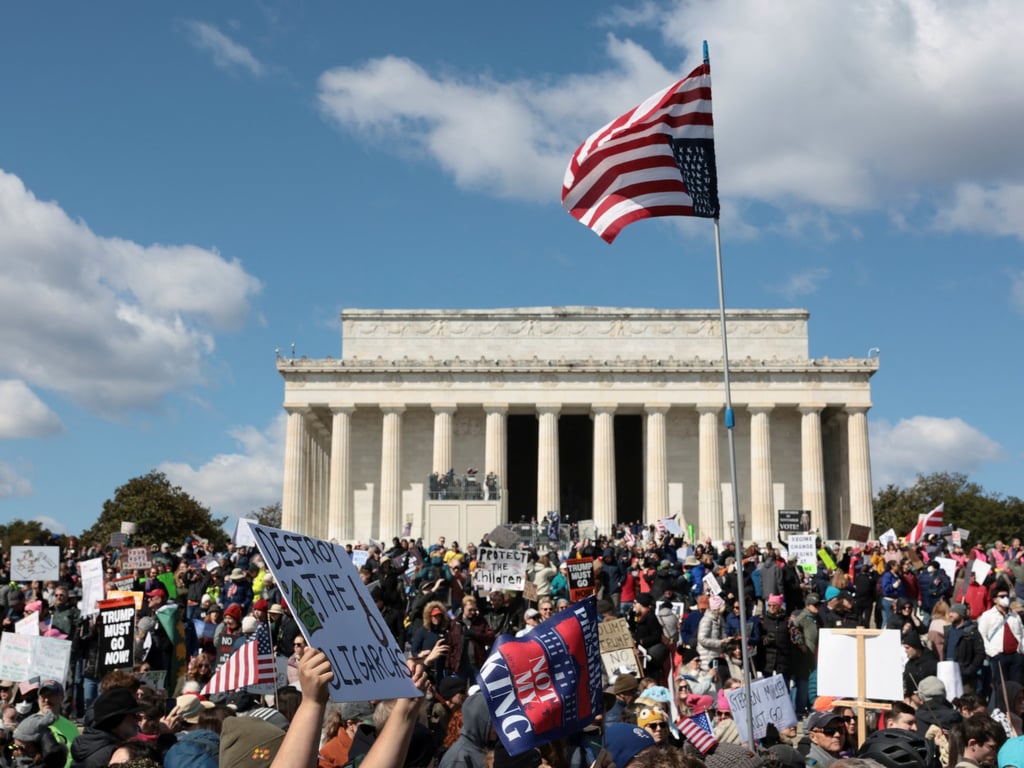 Al Jazeera English image for Photos: ‘No Kings’ protests erupt across the US, with a Minnesota focus - Al Jazeera