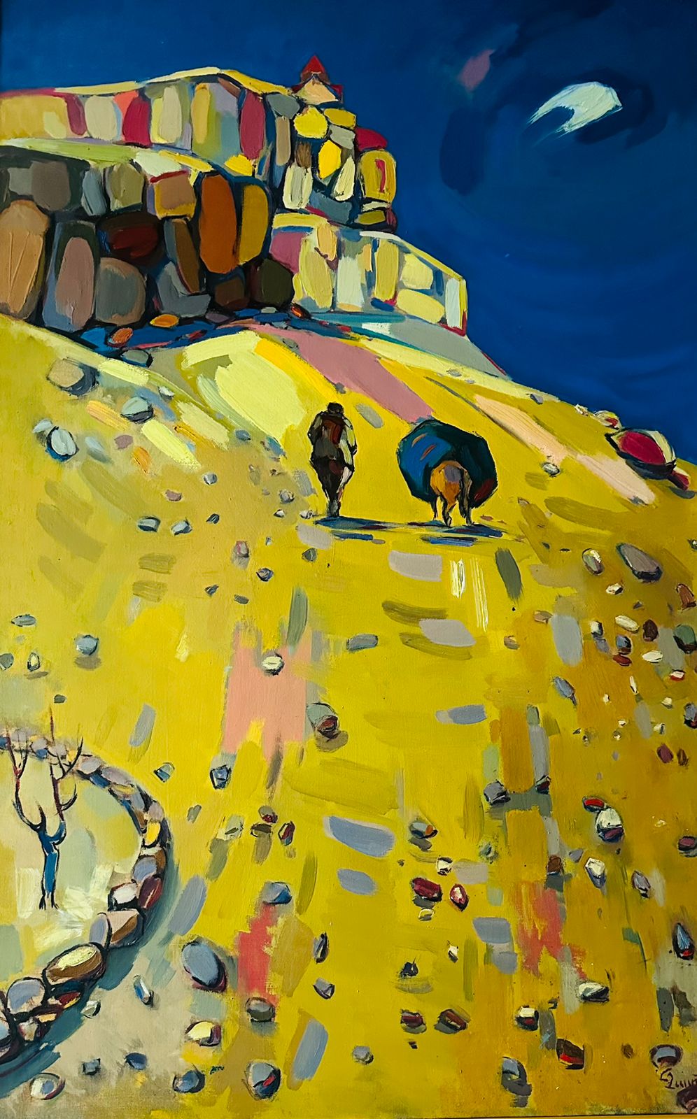 Дле яман, Мгер Чатинян — Масло, холст, 125 × 75 см