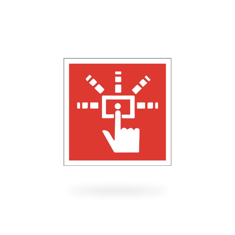 Sinal de Acionamento Manual de Alarme de Incêndio