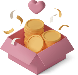 coins in a box