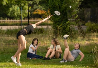 Participantes bádminton