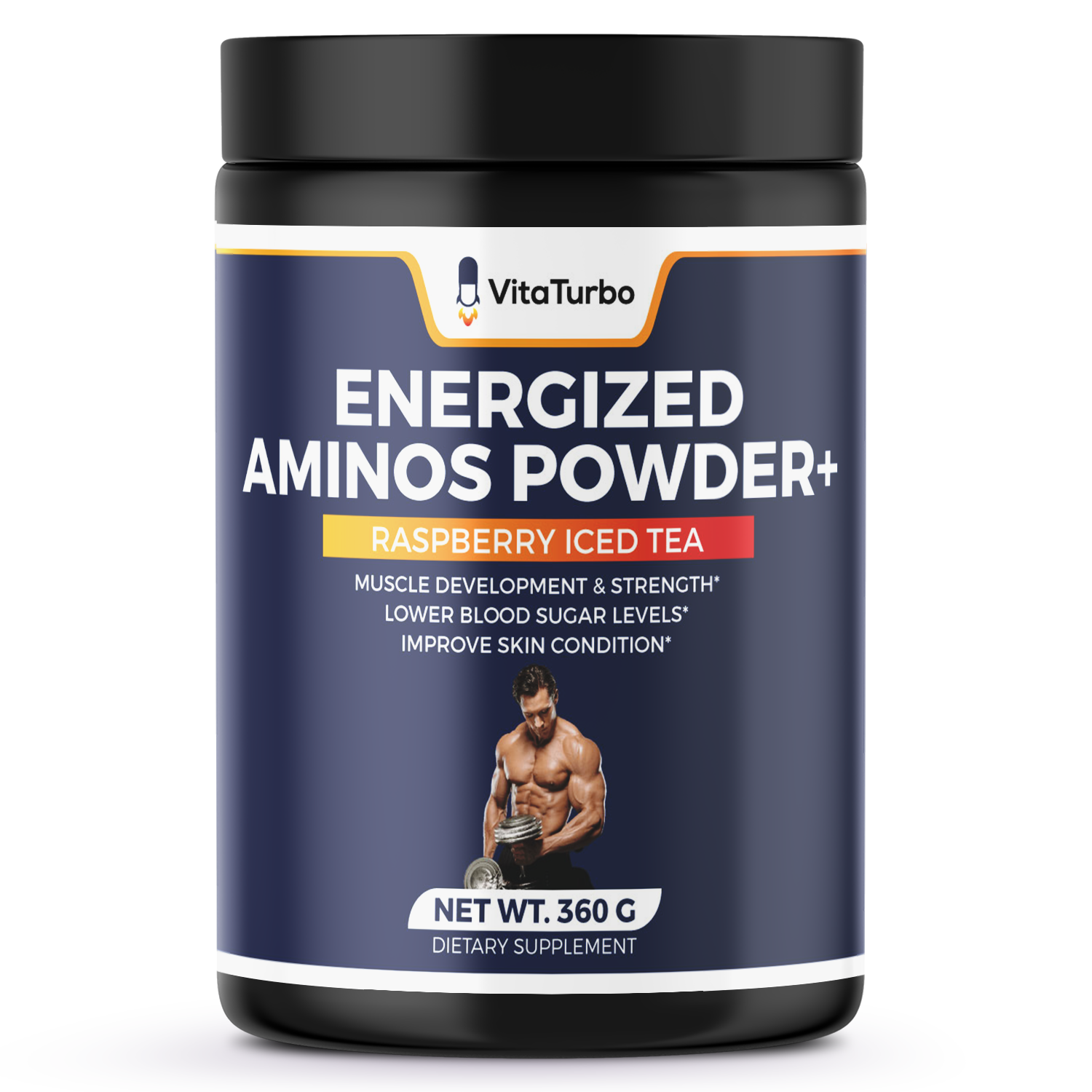 Energized Aminos Powder+<br>(Raspberry Iced Tea)</br>