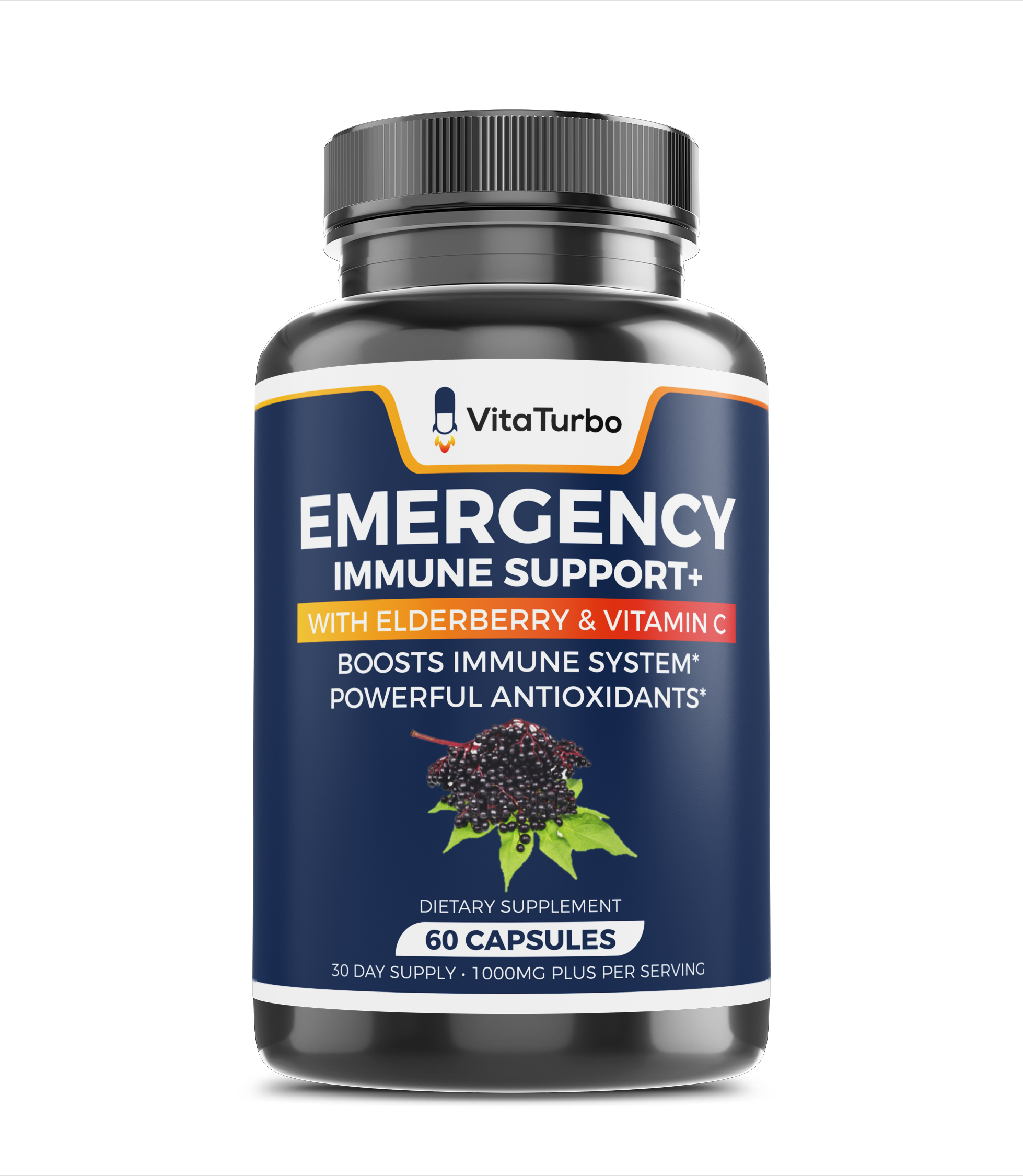 Emergency Immune Support+<br>(With Elderberry & Vitamin C)</br>