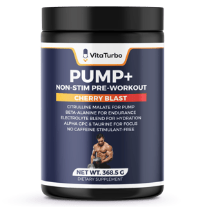 Pump+ Non-Stim Pre-Workout<br>(Cherry Blast)</br>