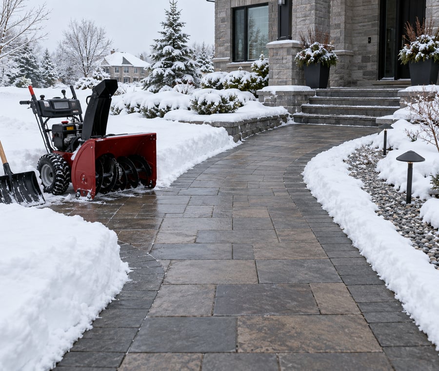 Sidewalk & Walkway Snow Removal by Cruger Contracting LLC