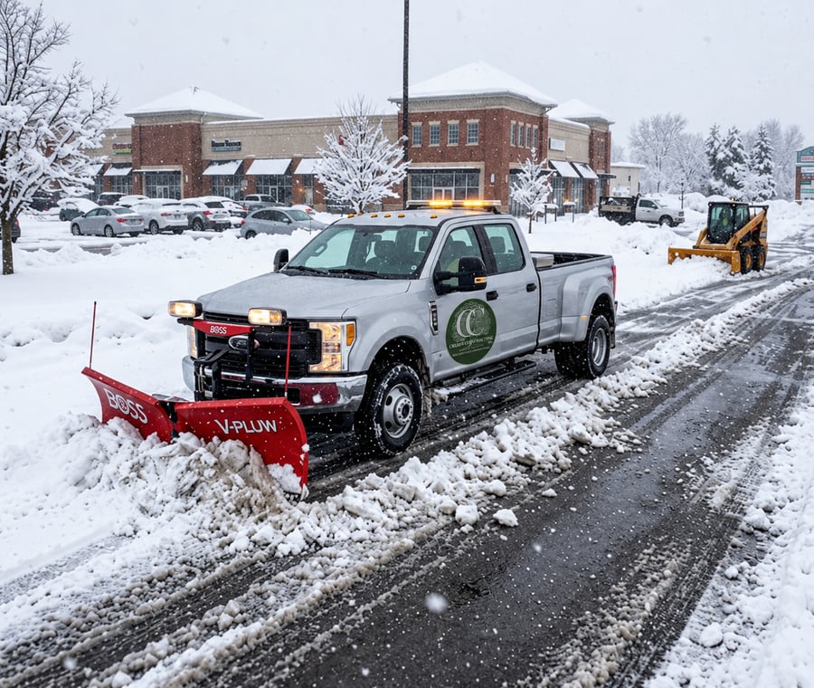 Cruger Contracting LLC snow plowing in Wingdale
