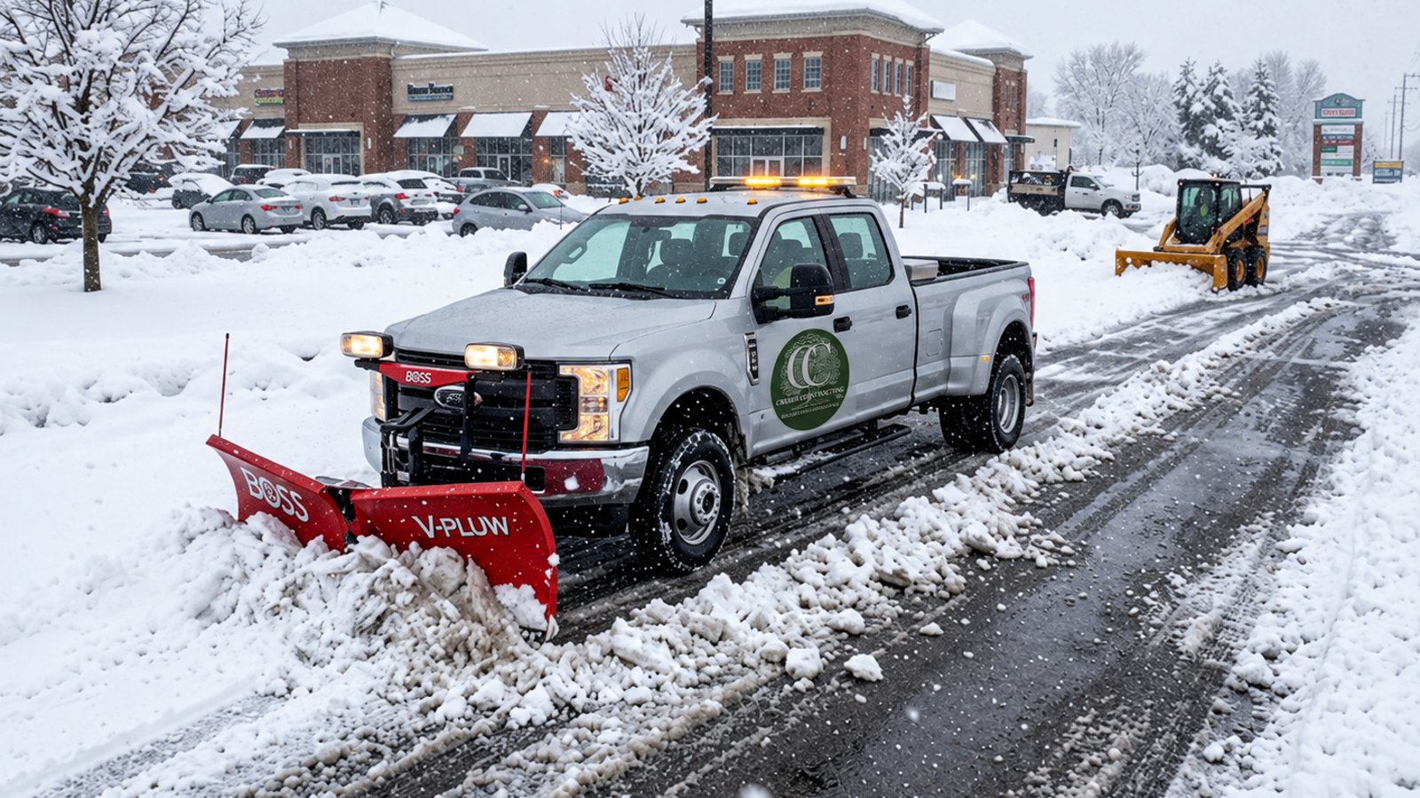 Snow plowing in New Hamburg, NY