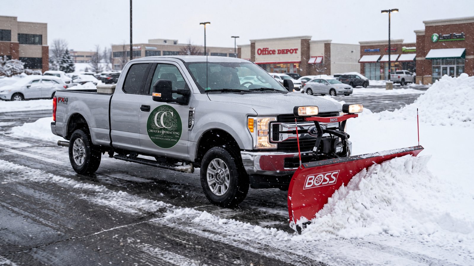 Snow plowing in Wingdale, NY
