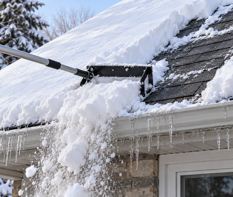 Roof Snow Removal by Cruger Contracting LLC