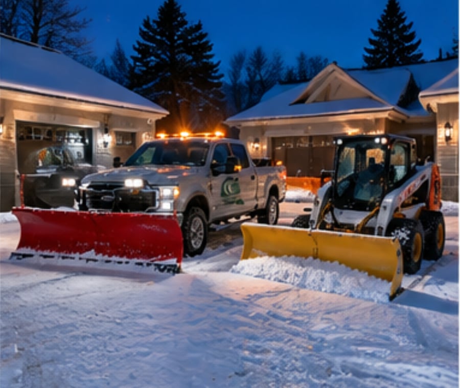 Driveway Snow Plowing by Cruger Contracting LLC