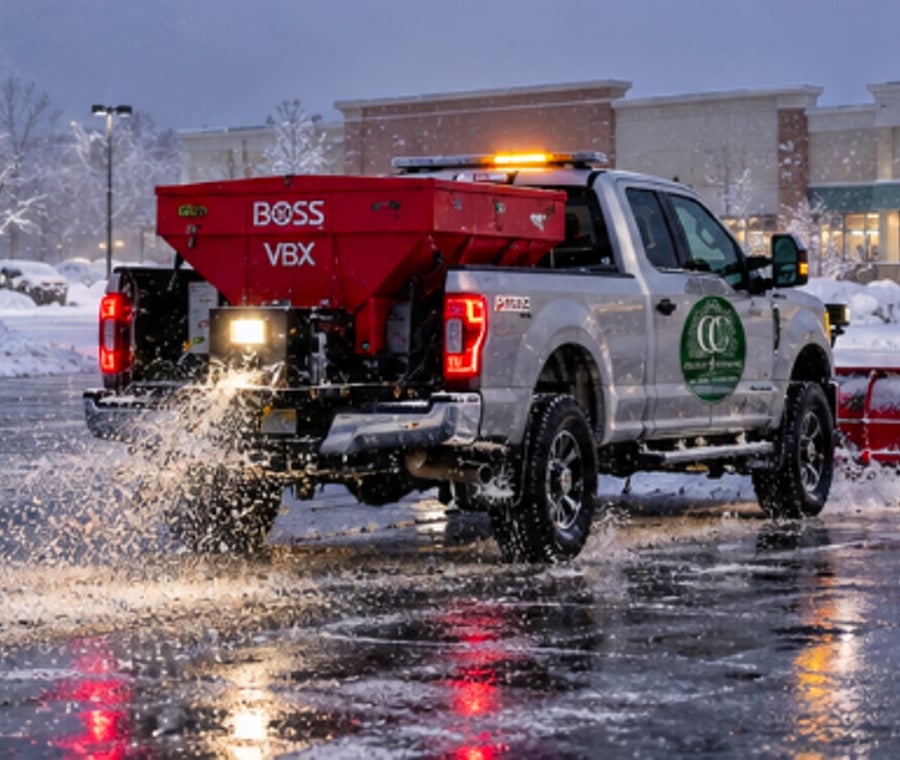 Commercial Snow Plowing by Cruger Contracting LLC