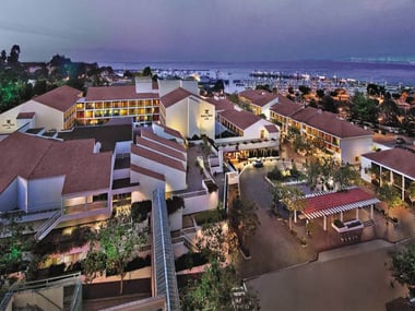 Aerial shot of Porola Hotel & Spa