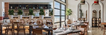 Restaurant seating areas