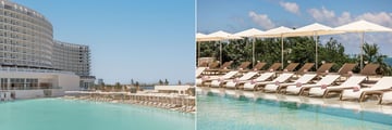 Pool and loungers