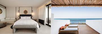 Room interior and balcony area