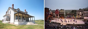 Custer House at Fort Abraham Lincoln State Park; The Medora Musical is the Greatest Show in the West; North Dakota