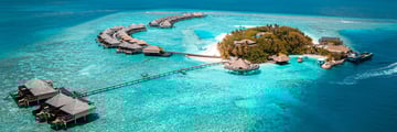 Aerial view of the exceptional Adaaran Prestige Vadoo