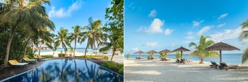 Pool and beach areas at Adaaran Prestige Vadoo