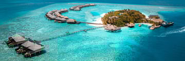 Aerial view of the exceptional Adaaran Prestige Vadoo