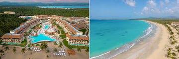 Aerial view of resort