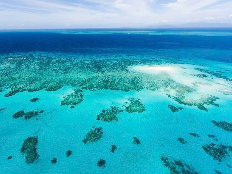 Aerial View of Great Barrier Reef