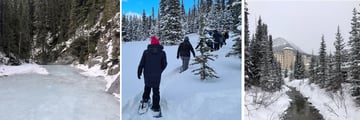 Experience an icewalk along a canyon, go snow-shoeing through the woodland, enjoy a stroll around the frozen lakes and rivers