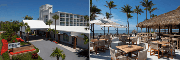 Exterior of the Amara Cay, Tiki Bar