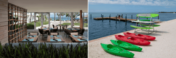 Coastal Cup & Lounge, water sports available from the Amara Cay Marina