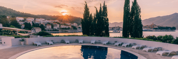 Pool views at the Aminess Liburna Hotel