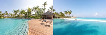 Pool area and sandbank at Ananea Madivaru