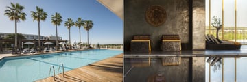 Outdoor pool and indoor spa pool at Anantara Vilamoura Algarve Resort