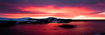 Sunset over Antarctica