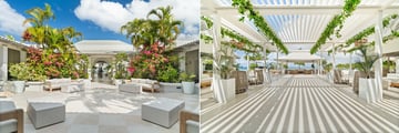 Courtyard and arrival area at a resort