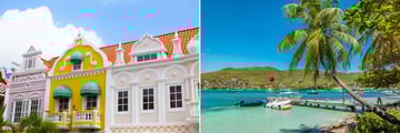 Oranjestad, Aruba and Bequia in The Grenadines