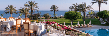 Sea views from the Pygmalion Restaurant