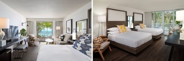 Baker's Cay Resort king guest room & two queen guest room