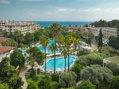 Aerial view of resort