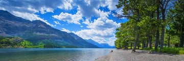 Bayshore Inn Grounds, Waterton Lake, Alberta